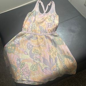 100%silk Armani Exchange pastel color dress- size 2
